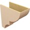Ekena Millwork 11"W x 22"D x 22"H Classic Ridgewood Rough Cedar Woodgrain TimberThane Corbel, Primed Tan CORUR11X22X22RIDRCPR - alternate 6